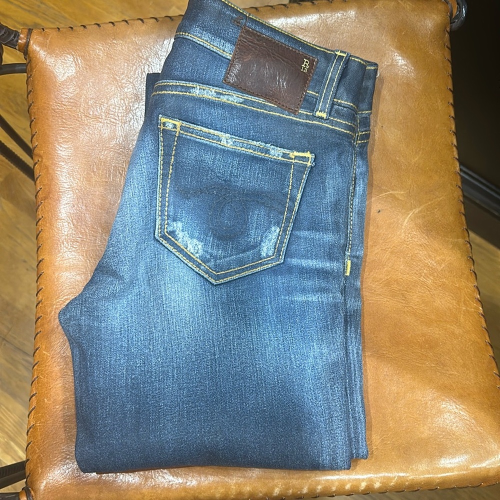 R13 waxed skinny jeans - size 27 never worn -